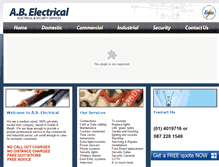 Tablet Screenshot of abelectrical.ie